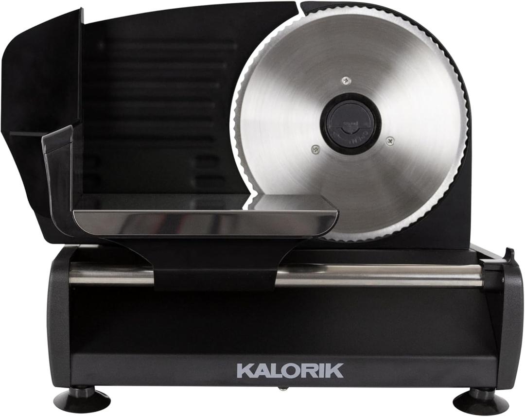 Kalorik Cortadora profesional de alimentos de 200 vatios, color negro (AS 45493 BK)