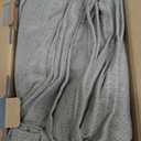 MIULEE Dark Taupe Linen Curtains 84 Inch Long 4 Panels Light Filtering Window Drapes with Rod Pocket Back Tab for Living Room Bedroom Farmhouse Decor 42" W x 84" L Inches