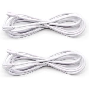 T5 T8 Extension Cords, 10 ft 3 Meter connectorCord, 3-Prong Extended Power Cable for IntegratedLED Tube Light, Single LED Shop Garage LightFixture, Under Cabinet Lights Pack of 2(10FT 2Pcs)