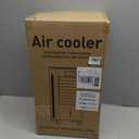 Portable Evaporative Air Cooler, Quiet Windowless Swamp Cooler with 4 Ice Packs, 2 Gallon Water Tank, Remote Control, 4 Modes & 3 Speeds, Oscillating Cooling Fan for Bedroom, Living Room and Office