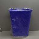 Amazon Basics Trash Can, Rectangular Commercial Office Wastebasket, Recycle Logo, 10 Gallon (Pack of 1), Blue