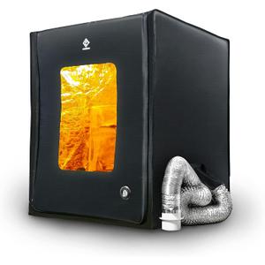 3D Printer Enclosure with Ventilation Kit & LED Lighting Thermal Insulation Cover & Fume Extraction Tent for FDM/DLP/SLA/LCD 3D Printers(Size 700 * 750 * 900mm)