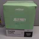 [100 Pack] 12 oz Paper Coffee Cups, Disposable Paper Coffee Cup with Lids, Sleeves, and Stirrers, Hot/Cold Beverage Drinking Cup for Water, Juice or Tea, Suitable for Home, Shops and Cafes