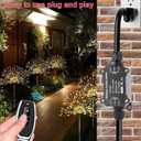 AC110V Remote Control Power Switch,Waterproof Wireless Light Switch,165 Feet Long,AC110V/120V/250V/20A RF Module Relay,Outdoor Weatherproof Smart Socket,Electrical Equipment