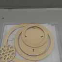 Wooden Vase for Lego Flowers - Floating Rings Vase for Lego Flower Bouquet Building Set - Display Stand for Lego Roses Cherry Blossom Sunflower Tulips Daffodils Lotus