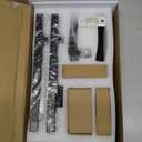 SNBTLA Matte-Black Front Door Handle - Modern Entry Door Lock Set with Deadbolt,Exterior Door Lever 3 Keys for Left & Right Hand Door (Black)