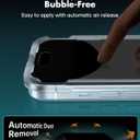 UNBREAKcable 4PCS Screen Protector for iPhone 15-2 Privacy Tempered Glass+2 Clear Glass Double Shatterproof [Easy Installation Frame] [9H Hardness] [Case Friendly] Anti-Scratch for iPhone 6.1 inch