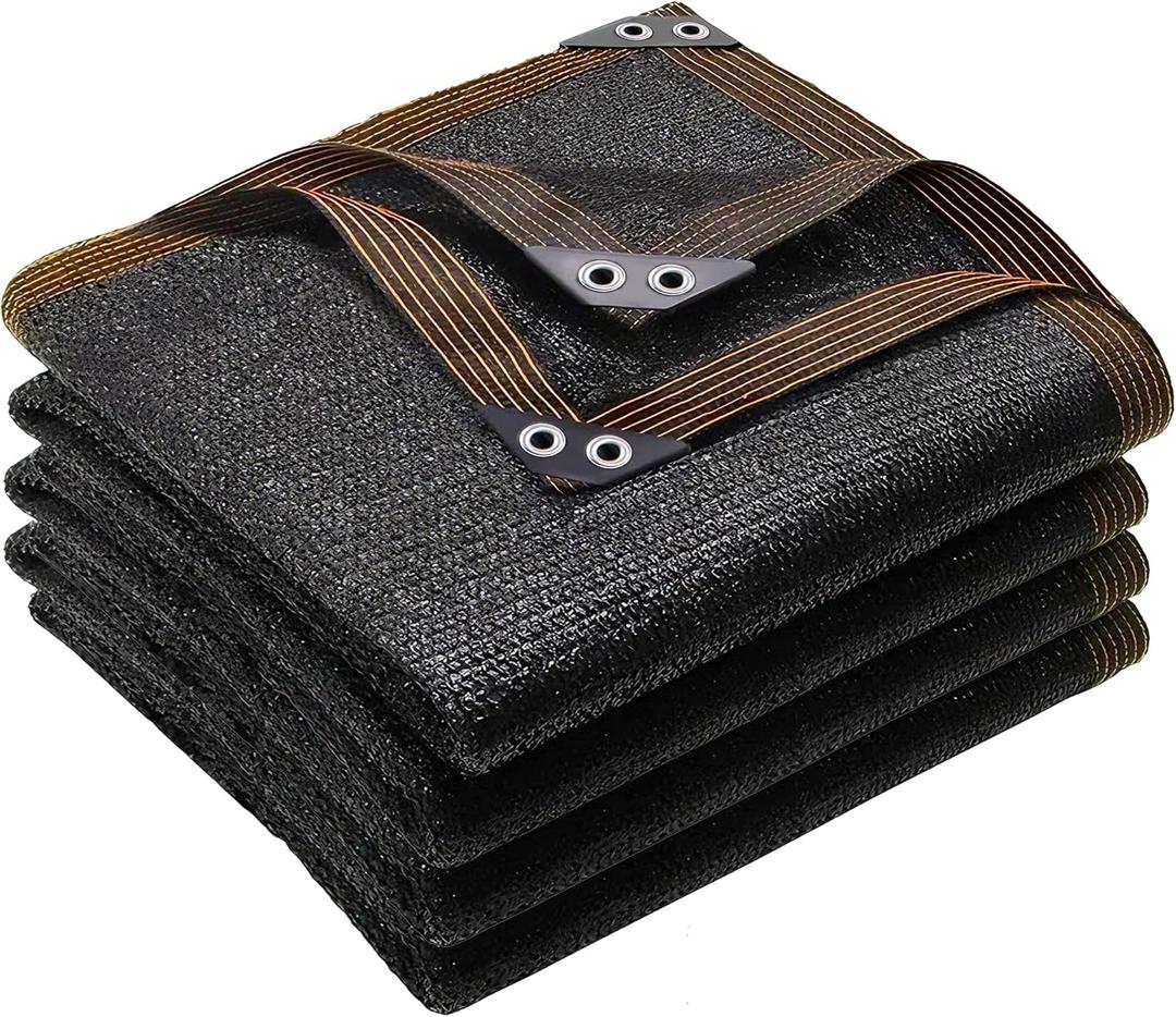 winemana Black Shade Cloth 50%, 5x20 FT Mesh Tarp - Garden Shade for Greenhouse, Patio, Vegetables, Plants Cover and Chicken Coops, Sun Shade Net for Outdoor Protection with Reinforced Grommets