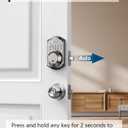 TEEHO TE001 Keyless Entry Door Lock with Keypad - Smart Deadbolt Lock for Front Door with 2 Keys - Auto Lock - Easy Installation - Satin Nickel