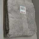 Garland Rug 5'x6' Gramercy Plush Polypropylene Washable Rectangle Bathroom Carpet, Silver