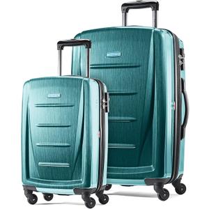 Samsonite Winfield 2 Hardside Luggage with Spinner Wheels, 2-Piece Set (20/28), Cactus Green