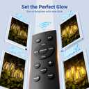 100FT LED Outdoor String Lights with Remote, One Continuous Strand Patio Lights with 35+1 Shatterproof S11 Bulbs, Dimmable 2700K Warm White, Timer & 3 Modes, Low Voltage for Backyard Garden