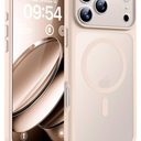 TOCOL for 17 ProMax Case, Full Camera Protection, Built-in Magnetic Ring, Compatible with Magsafe Charger, Translucent Matte Phone Case for 17 ProMax 6.9 inch (Desert)