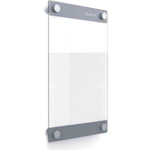 Quartet Glass Whiteboard, Magnetic Dry Erase Board, 11" x 17", with Customizable Templates, White Dry Erase Surface, Infinity (GI1117)