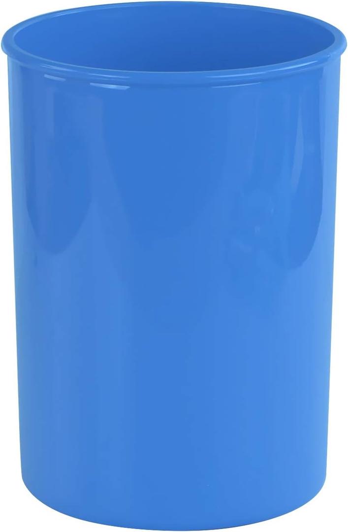 Reston Lloyd Calypso Basics Multipurpose Cookware Storage Crock, Kitchen Countertop & Office Desk Organization, Durable & Food Safe BPA-Free Plastic, Azure (Utensil Holder)