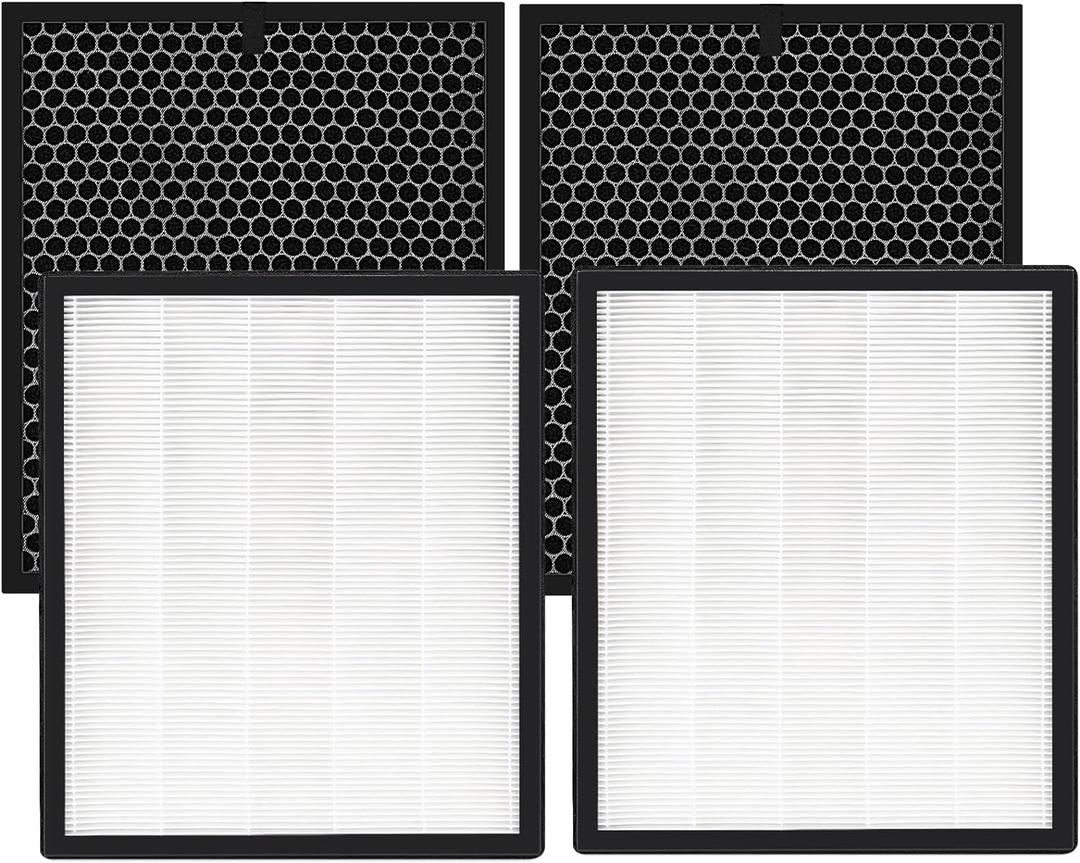 LV-PUR131 Replacement Filters Compatible with LEVOIT Air Purifier Models LV-PUR131s and LV-PUR13, LV-PUR131-RF, 2 Pack True HEPA and Activated Carbon Filters