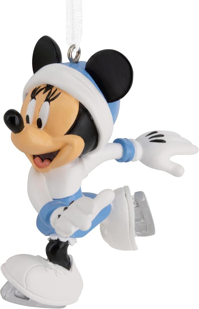 Hallmark Disney Minnie Mouse Ice Skating Christmas Ornament, Gifts for Disney Fans