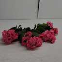 Artificial Geraniums Flowers for Outdoors Summer Decor, 4 Bundles UV Resistant Fake Geraniums Flowers Silk Faux Plants for Home Planter Gardens Table Patio Porch Indoor Spring Cemetery Decor(Pink)