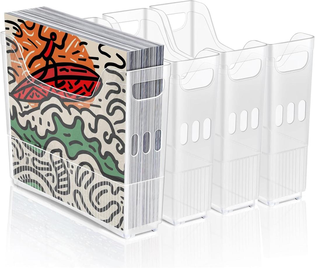 dndsim 4PCS 12x12 Paper Storage, Scrapbook Paper Storage, 12x12 paper storage organizer,for Holding scrapbook organizer, Card Stock