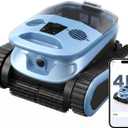 5600GPH Robotic Pool Cleaner,240Min Cordless Pool Vacuum for Inground Pools,3230 Sq.ft,2 Brushe&2 Motor,4-in-1 Wall&Waterline&Floor&Full Cover Cleaning,Smart Navigation,Dual Filtration