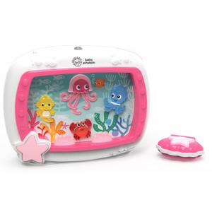 Baby Einstein Sea Dreams Soother Musical Crib Toy and Sound Machine, Pink, Newborn and up