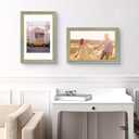 Golden State Art,11x17 Ornate Picture Frame Holds 9x12 Photo,Black Gold