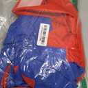 Halloween Costume Men Adult, Plumber Jumpsuit Cosplay Costume with Hat Gloves Moustache Accessories Set (X-Large, Red)