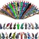 Chivao 24 Pcs Snake Slap Bracelets Reptile Party Favor Snake Snap Bracelets Animal Serpent Bracelet Reptile Birthday Party Supplies for Kids Parties Favors Christmas Gift, 24 Assorted Designs