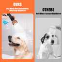 Dog Washing Hose Attachment for Pet Bathing with Black 3 Way Shower Diverter, Dog Wash Hose Nozzle Shampoo Sprayer for Pet Grooming Shower, Dog Shower Attachment for Bathroom