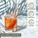 5000 Pcs Biodegradable Agave Straws Plant-Based Eco-conscious Cocktail Drinking Straws, Plastic-Free Compostable & Reusable Agave Straw for Home Restaurants Parties, Bulk Supply (5.9 Inch)