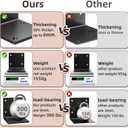 6" X 6" X 5" Heavy Duty Steel L Angle Bracket for Wood, Large 90 Degree Corner Shelf Support Bracket, 6x6 Post to Beam Connector, Thickness 1/4"(6mm), Max Load 300lbs-4 Pcs