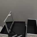 FRENESSA Makeup Case Train Case Portable Makeup Box with Mirror Lock Box Travel Cosmetic Train Cases Hard Makeup Organizer for Nail Craft Storage Vanity for Girl Rose Gold