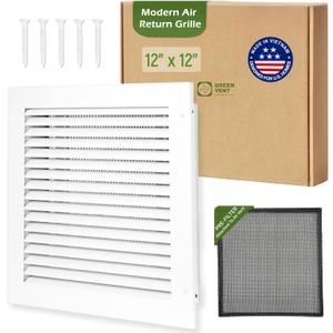 Modern Air Return Grille 12x12 Duct Opening for Ceiling or Wall