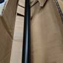 Amazon Basics No Drill Easy Install Sturdy Shower Curtain Tension Rod, Adjustable 42-73" Length, Black, Bathtub