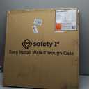 Safety 1st Easy Install Walk Thru Baby Gate for Doorway With Door, Dog Gates, Fits 29"-38", Easy Install 28" Tall, White