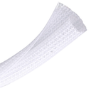 10ft *2pcs - 1/2 inch Cord Protector Wire Loom Tubing Cable Sleeve Split Sleeving for USB Cable Power Cord Audio Video Cable  Protect Cat from Chewing Cords - White(White, 10ft-1/2inch)