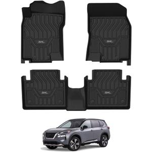 3W 2014-2020 Nissan Rogue Floor Mats Custom Fit for Nissan Rogue Accessories TPE All Weather Floor Liner, 1st and 2nd Row Car Mats (NOT for Rouge Sports and Select Models) 3W 2014-2020 Nissan Rogue Floor Mats Custom Fit for Nissan Rogue Accessories TPE All Weather Floor Liner, 1st and 2nd Row Car Mats (NOT for Rouge Sports and Select Models)