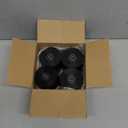 8 Pack 78A Quad Roller Skate Wheels 65 x 36mm with ABEC-9 Bearings Installed for Double Row Skating, Quad Skates Accessories Outdoor/Indoor Use (Black)