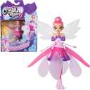 Crystal Flyers, Magical Flying Doll with Crystal Wings, Interactive Kids Toys for Ages 5 and up (Purple/Pink)