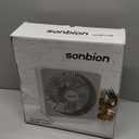 10 Inch Box Fan, Small Window Fan, Quiet Electric Fan with Three Speeds, Square Desk Fan for Home Office Room Apartment, 1.7LB Lightweight, DC Adapter Plug Powered, One Button Control Design