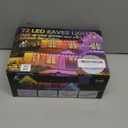 VCOKEN Permanent Outdoor Lights, 111FT with Smart 72 RGB LED Light for House & Outdoor Decor, DIY Scene Mode, IP65 Waterproof Eaves Lighting with App Control Remote for Christmas and Holiday Decor