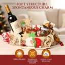 Ofiray-home Beach Bags for Women - Large Cotton Mesh Tote Bag, Foldable Shoulder Bag for Travel Beach Picnic Vacation (Beige With Red)