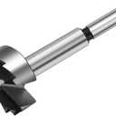 NIBBLAX 1-1/4 Inch Forstner Drill Bit for Woodworking, 1-1/4" Forstner Bit Wood Drill Bits for Holes, Hinge Cutter for Hard Wood, Plastic, Plywood Round Shank