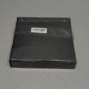 Samsill Economy 2 Inch Mini 3 Ring Binder, Made in The USA, 9.1" x 7.5" Round Ring Binder, Non-Stick Customizable Cover, Black