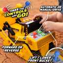 Maxx Action 16" Dozer with Joystick Controls, Lights, Construction Sounds, Motorized Movement, and Real Working Bucket Large Construction Vehicle Toy for Kids