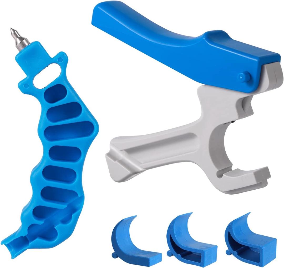 2 Pcs Drip Irrigation Hole Punch Tool,Watering System Drip Irrigation Tubing Hole Punch Used for 16/20/25/32 mm PE Pipe and Emitter Insertion
