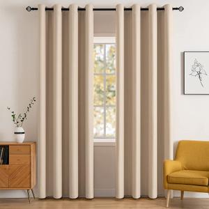Miulee, Curtain Tiebacks 2 Pack, Perfect for Thin, Short Drapes, Not for Heavy or Long Fabrics, Holdbacks, Beige, 12 in