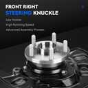 Front Left and Right Steering Knuckles & Wheel Bearing Hub Assembly Compatible with Toyota Corolla 2003 2004 2005 2006 2007 2008 L4 1.8L,FWD, Replace for 698389 698388, Driver side and passenger side