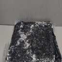 EVOIONOS Area Rug for Bedroom Living Room, Machine Washable 4x6 Fluffy Shag Rug, Soft Plush Non Slip Carpet for Indoor Floor Bedside Nursery Kids Room, Home Decor Aesthetic, ‌Tie-Dye Black and White