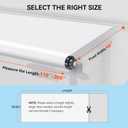 RV Slide Out Awning Fabric Replacement, 18.5oz Heavy Duty Waterproof Vinyl, UV Resistant Slide Topper Fabric for Camper, 5th Wheel RVs, Trailer, Motorhome (110'' Fabric Only, White)